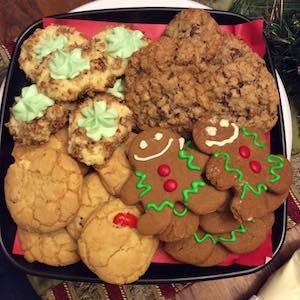 Mom's Christmas cookie menu