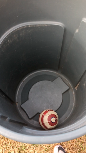 Trashcan ball