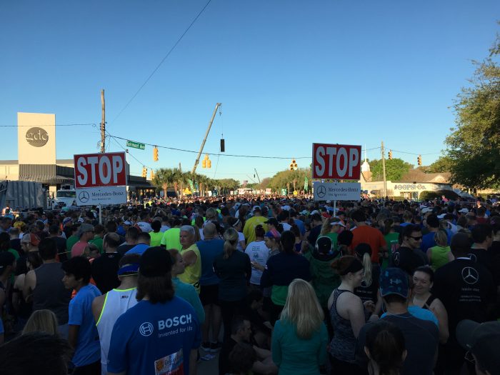 Cooper River Bridge 10k starting line