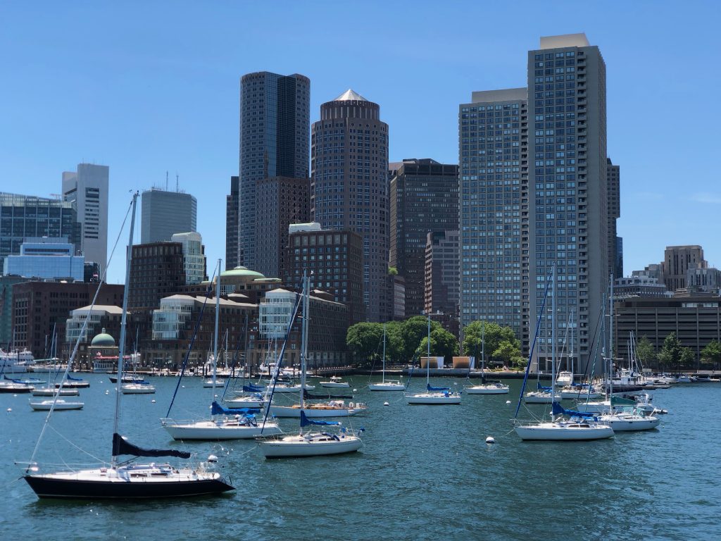 Boston Harbor from the boat