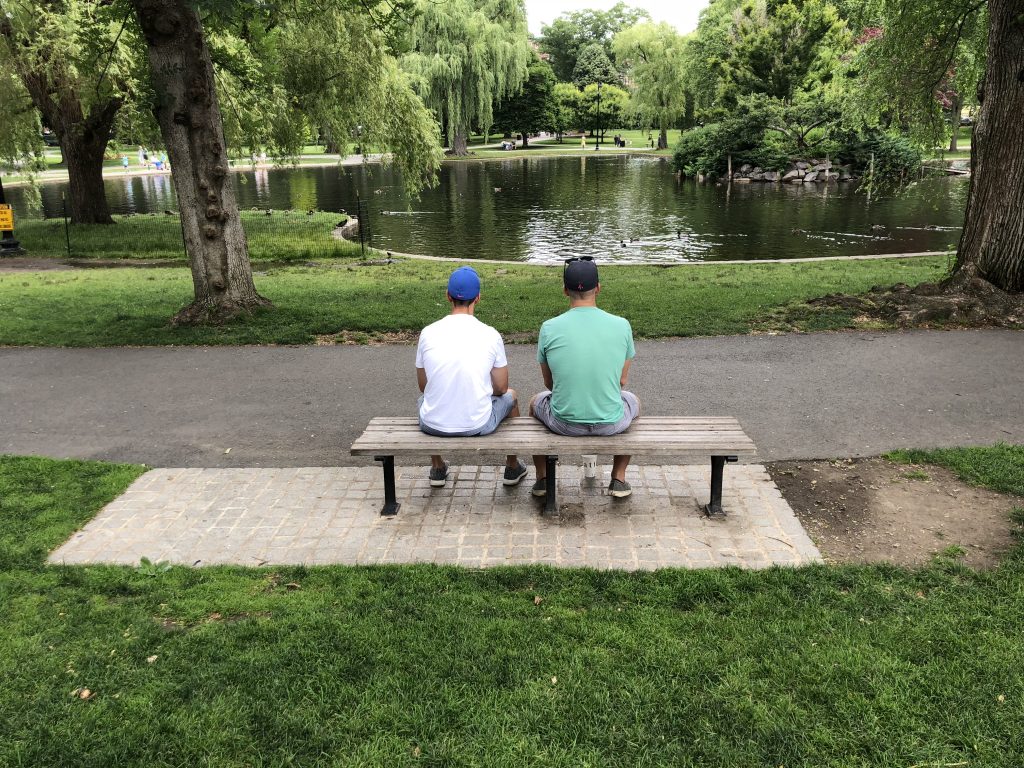 Good Will Hunting Bench at the Frog Pond