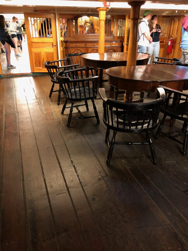 Below deck on the USS Constitution