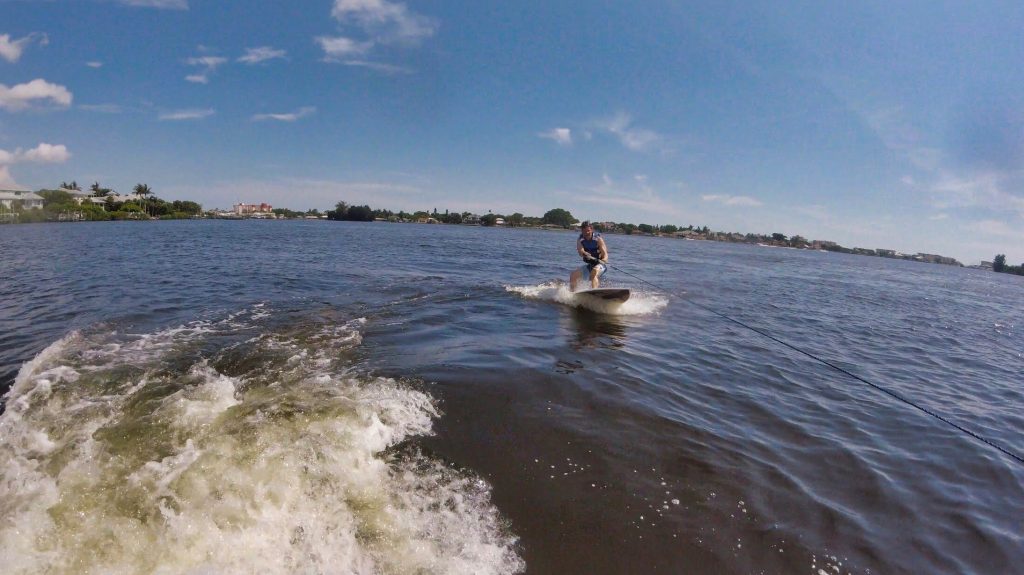 Me, wakesurfing