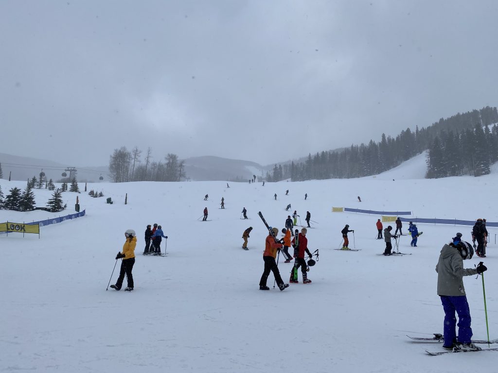 Looking up from the base at Beaver Creek