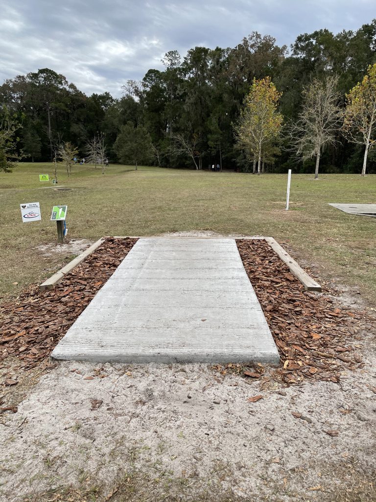 First tee of my first disc golf tourney