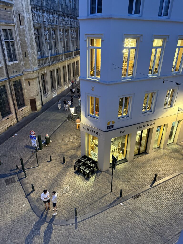 The view from my Airbnb in Brussels